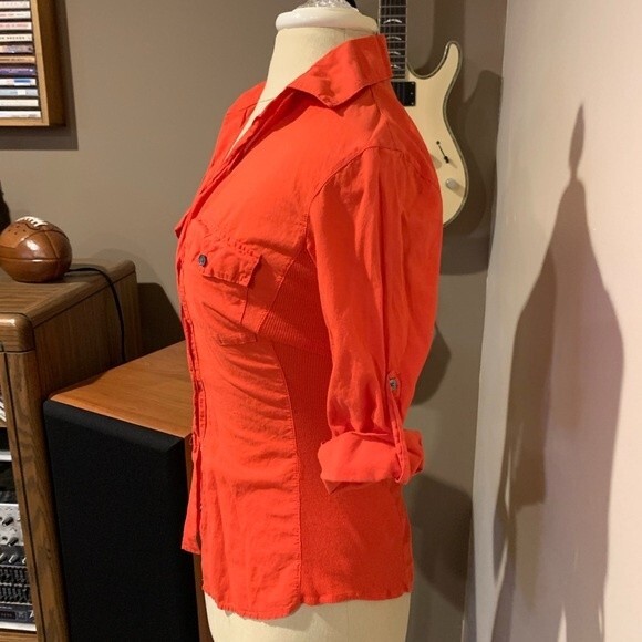 James Perse Ribbed Panel Classic orange button Down
Utility Surplus Shirt XXS - Picture 2 of 4